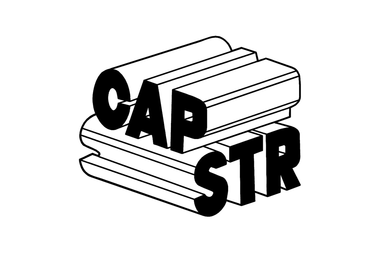 Original street & graffiti art trucker cap-hat block letter graphic CAPSTR logo by Capstr